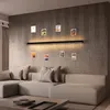 ZMH led nástěnné svítidlo vnitřní černá teplá bílá 100CM Náhled obrázku produktu 3