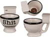 Tazza da toilette / cesso 'Shit Happens' con stronzo Anteprima dell’immagine prodotto 12