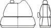 RENAULT Master 3 2010-2023 PREMIUM RIVESTIMENTI SEDILI Anteprima dell’immagine prodotto 15