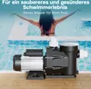 WilTec Poolpumpe 19200 l/h 750 W Schwimmbadpumpe Produktbild-Vorschau 8