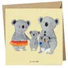 Mr. & Mrs. Panda Glückwunschkarte Koala Familie - Gelb Produktbild-Vorschau 1