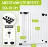 BOMI® Türschutzgitter Ohne Bohren 63-251 cm | 90° Produktbild-Vorschau 2