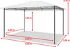 Gartenpavillon 3x4 m wasserdicht Pavillon mit 4 Produktbild-Vorschau 3