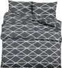 vidaXL Ensemble de literie Gris 240x220 cm coton Voir les images du produit 1