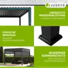 Juskys Lamellendach Tahiti 3x4 m inkl. Seitenwand 4 m - Produktbild-Vorschau 3