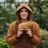 Pyžamo overal Kigurumi kostým pre dospelých Hnedá Kapybara Náhľad obrázku produktu 7