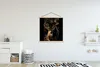 MuchoWow® Textilposter Hirsche - Tiere - Licht - Blumen Produktbild-Vorschau 2