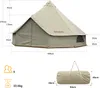 Glampingzelt KING CAMP Khan 400 x 400 x 270 cm Produktbild-Vorschau 4