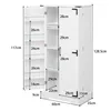 Armoire de cuisine avec éclairage LED, hauteur 128,5 cm, Voir les images du produit 7