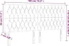 LED Kopfteil Blau 180x7x118/128 cm Stoff Produktbild-Vorschau 6