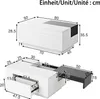 Table basse Sweiko haute brillance avec éclairage LED, Voir les images du produit 5