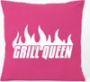 Huuraa Kissen Grill Queen Flammen 40x40cm mit Füllung Produktbild-Vorschau 1