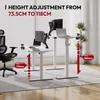 SANODESK výškově nastavitelný stůl, elektrický, 4 paměti, Náhled obrázku produktu 4