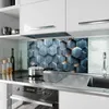 Küchenrückwand Spritzschutz Glas mit Motiv Hexagon Struktur Produktbild-Vorschau 2