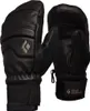 Schwarze Skihandschuhe "Spark Mitts" von Black Diamond; aus Leder mit elastischem Bündchen. Produktbild-Vorschau