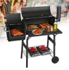 Izrielar Holzkohlegrill, Schwarz Grillstation auf Rollen Produktbild-Vorschau 10