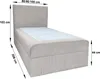 A diagram of a single bed with dimensions indicated. Produktbild-Vorschau