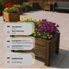HolzGarden Dřevěný květináč obdélníkový z masivu Náhled obrázku produktu 4