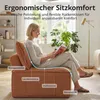 Modularer Loungesessel für Wohnz, Bodensessel aus Cord 84 × Produktbild-Vorschau 4
