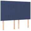 LED Kopfteil Blau 144x5x118/128 cm Stoff Produktbild-Vorschau 4
