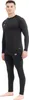 A man wearing a black thermal underwear set. Náhľad obrázku produktu