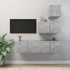 The Living Store 4-tlg. TV-Schrank-Set Betongrau Produktbild-Vorschau 1