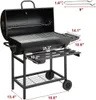 TEENO Chariot à Barbecue de Bois,Grill XXL à Charbon avec Voir les images du produit 2