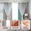 A collage of images showcasing curtains with different features and a baby sleeping. Náhled obrázku produktu