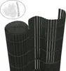 A rolled-up privacy screen and a bundle of ties.