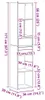 vidaXL Libreria Artisan in rovere 36x30x171 cm materiale a Anteprima dell’immagine prodotto 8