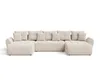 A U-shaped sectional sofa with multiple cushions, presented on a white background. Produktbild-Vorschau