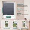 Plissee ohne Bohren, Dunkelgrau 90x140cm Sichtschutz Produktbild-Vorschau 5