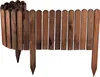 Holz Rollzaun Dunkelbraun 40x200 cm Beeteinfassung für Produktbild-Vorschau 5