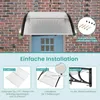 COSTWAY Overkapping voor voordeur, 102x99cm, overkapping Productafbeelding-voorbeeld 8