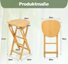 2er Set Barhocker Klappbar, Klapphocker aus Bambus, Produktbild-Vorschau 7