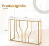 COSTWAY Konsolentisch, Eingangstisch schmal Marmor Optik, Produktbild-Vorschau 5