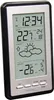 A digital weather station displaying time, indoor and outdoor temperature, and weather forecast. Náhled obrázku produktu