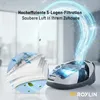 A vacuum cleaner with a graphic representation of its filtration system and text highlighting its features. Produktbild-Vorschau