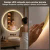 S'AFIELINA Specchio Bagno LED Rotondo 70 cm, Cornice Anteprima dell’immagine prodotto 4