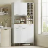 Mobile da cucina HOMCOM con ripiani aperti, scomparti, Anteprima dell’immagine prodotto 2
