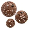 Metall Deko Rostkugeln - 3er Set / 20 / 15 / 10 cm - Garten Produktbild-Vorschau 1