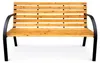 Akord Panca Da Giardino Dalia Nera/Legno Naturale 122X58X82 Anteprima dell’immagine prodotto 2