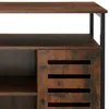 Příborník Warrington 100x37x82cm - Průmyslové dřevo tmavé, Náhled obrázku produktu 7