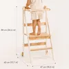 Scala didattica in legno Montessori salvaspazio: scala Anteprima dell’immagine prodotto 4
