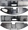 Four views of a black and translucent gray plastic water tank for a robot vacuum cleaner. Produktbild-Vorschau