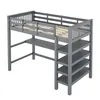 Merax Etagenbett Hochbett 90x200 cm, Kinderbett mit Produktbild-Vorschau 9