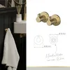 Lenz JUNA Handtuchhaken Gold- einfache Wandmontage - Produktbild-Vorschau 3