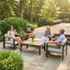 Outsunny Gartenmöbel Set Aluminium Sitzgruppe für 4 Produktbild-Vorschau 2