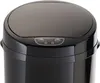 Close-up of the top of a black sensor trash can. Produktbild-Vorschau