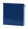 The back of a blue mailbox is shown against a white background. Produktbild-Vorschau